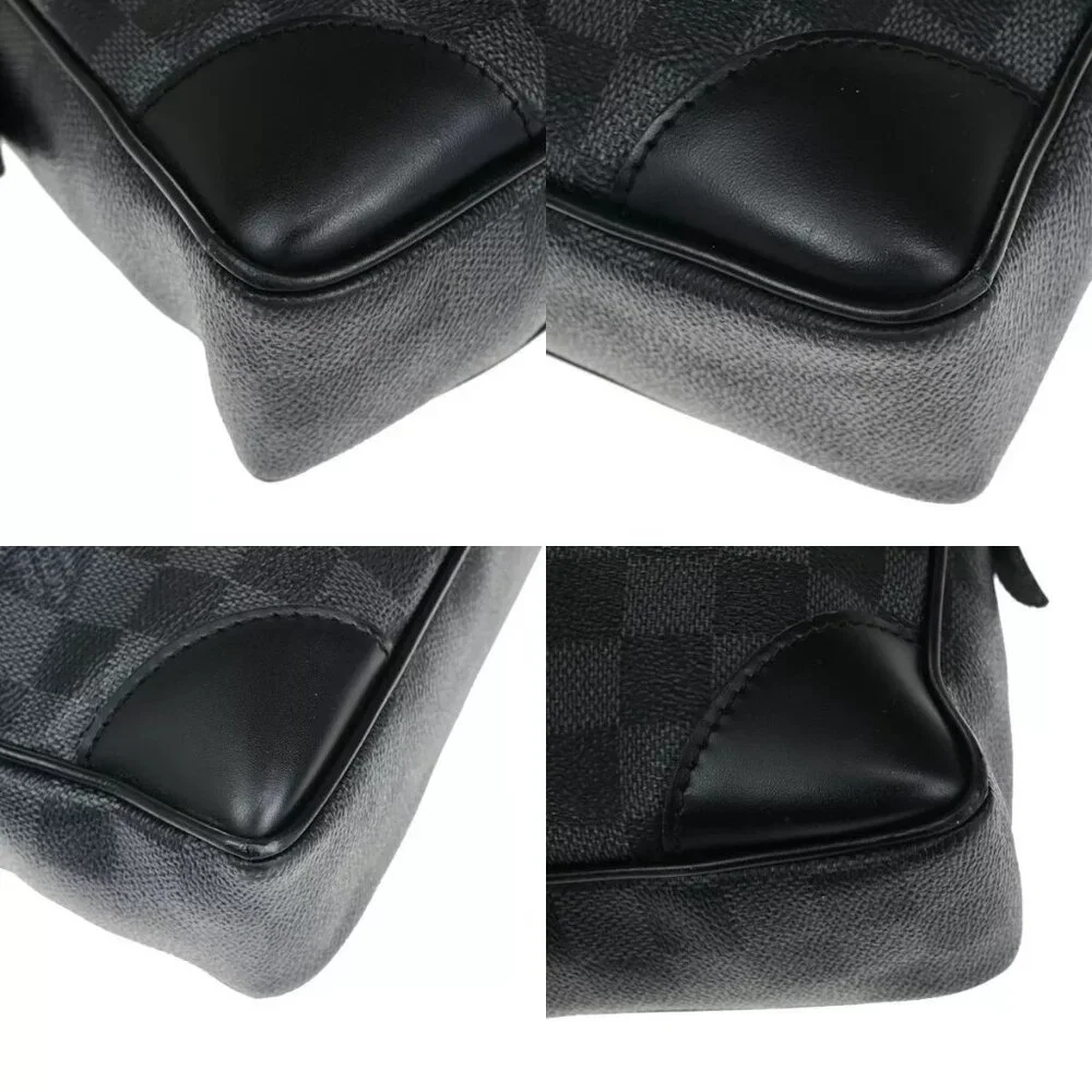 LOUIS VUITTON Porte Documents Voyage Briefcase Hand Bag Graphite